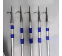 Kit de Crochet de Quai télescopique - Ensemble de 5 pièces avec Tige de poussée réglable en Aluminium de 2 mètres pour Un amarrage et Une récupération faciles - Accessoire Parfait pour canot