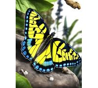 Kit De Crochet Dessin Animé Papillon Animalkits De Crochet De Loquet Diy Ensemble De Tapis À Crochet De Loquet Imprimés Fabrication De Tapis De Tapisserie Diy Pour Adultes Débutants Décora 21x29in