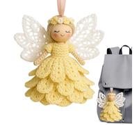 Kit de crochet, ensemble d'artisanat d'ornement de Angel pour passe-temps de bricolage, kit d'artisanat au crochet avec outils et instructions complets, ensemble de cadeaux faits à la main pour
