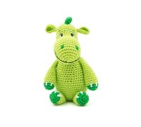 Kit De Crochet Gründl Dieter Le Dino ¿ Créez Votre Dinosaure Au Crochet Facilement Taille : 18 À 20 Cm (Selon La Tension Du Fil Et Votre Main). Color : Vert