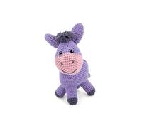Kit de crochet Gründl Eddy l'Âne - Créez votre âne amigurumi en 100 % coton(...) - Violet