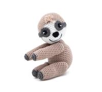 Kit De Crochet Gründl Fred Le Paresseux ¿ Créez Votre Paresseux Amigurumi En 100 % Coton Taille : 18 À 20 Cm (Selon La Tension Du Fil Et Votre Main). Color : Marron