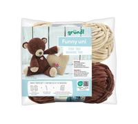 Kit de crochet Gründl Teddy le Nounours - Créez votre ours en coton 100 % doux en fil Funny certifié OEKO-TEX(...) - Multicolore