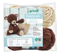 Kit de crochet Gründl Teddy le Nounours - Créez votre ours en coton 100 % doux en fil Funny certifié OEKO-TEX(...) - Multicolore Multicolore G