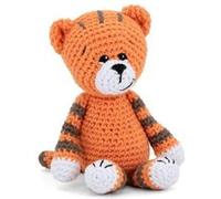 Kit de crochet Gründl Timmy le Tigre - Créez votre tigre amigurumi en 100 % coton(...) - Orange Orange G