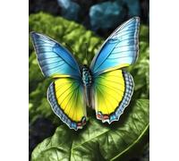 Kit De Crochet Papillon Animal Fantastiqueensemble De Tapis À Loquet Diy Tapis À Nouage Kit De Point De Croix Pour Débutants Et Adultes Kits D'Outils De Fabrication De Tapisserie Coussin D 31x63in