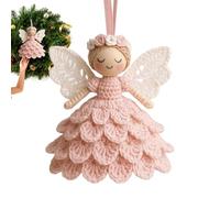 Kit De Crochet Pour Adultes Débutants | Ornement Ange avec Instructions - Set De Loisir Créatif En Laine Pour Ornement De Sapin De Noël | Pour Anniversaire Noël Maison Fête Cours D'Art Projets De Bric
