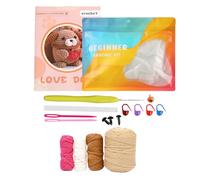Kit De Crochet Pour Chien - Ensemble De Crochet Pour Chien R Débutants, Kit Coloré Pr Débutant Au Crocht | Ki T D'animaux Au Croche T Mignon Débutants, Ensemble Amusant Por Apprendre À Croch
