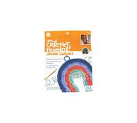 Kit de crochet pour d butants Jonah's Hands Rainbow Wall Decoration pour enfants et adultes, projet fini 8"" x 8"", multicolore 5 pi ces
