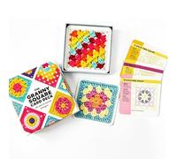 Kit de crochet pour débutants, apprenez à crocheter 50 patrons, kit de crochets carrés avec 50 motifs assortis et assortis, à l'exception des crochets et du fil