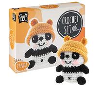 Kit de Crochet pour Débutants | Craft ID | Coffret Amigurumi | Panda | Pack d'Aiguilles de Tricot à Crocheter pour Enfants et Adultes | Tricoter des Peluches | Animaux