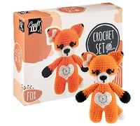 Kit de Crochet pour Débutants | Craft ID | Coffret Amigurumi | Renard | Pack d'Aiguilles de Tricot à Crocheter pour Enfants et Adultes | Tricoter des Peluches