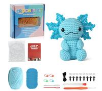 Kit de crochet pour débutants - Kit complet avec instructions vidéo (français non garanti) - Animaux au crochet faciles à faire soi-même - Parfait pour les débutants et les enfants - Pour se détendre