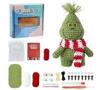 Kit de crochet pour débutants - Kit complet avec instructions vidéo (français non garanti) - Animaux au crochet faciles à faire soi-même - Parfait pour les débutants et les enfants - Pour se détendre