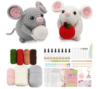 Kit de Crochet pour débutants kit crochet pour crocheter des animaux kit crochet debutant complet avec une analyse vidéo