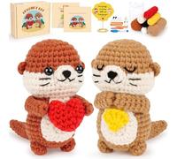 Kit de crochet pour débutants Kit d'animaux au crochet complet Paresseux au crochet avec tutoriels vidéo étape par étape Apprendre à crocheter Kit de démarrage Ensemble d'animaux Kit de crochet pour