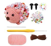 Kit de crochet pour débutants, kit de crochet pour débutants | Kit complet de hérisson au crochet débutant | Outils et accessoires de crochet, ensemble de crochet pour femmes, kit