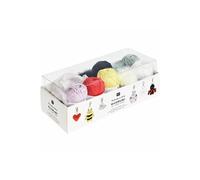 Rico Design – Kit de crochet Ricorumi Porte-clés Chingu – 9 couleurs, 6 anneaux, Sky