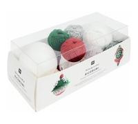 Kit De Crochet Ricorumi Variation Argent ¿ Boules De Noël Festives X2 ¿ Rico Design