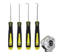 Kit de crochetage de serrure de voiture, ensemble de crochetage pour artisans | Ensemble d'outils de retrait de joint de 4 pièces - Avec outils de retrait de joint d'huile avec crochet de 45