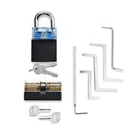 Kit de Crochetage Serrure,Transparente Cadenas, Locksmith Fournitures Tension Tenture Tool Pratique Lock Choisir Set Ensemble Fixation Cadre cassée Key Tools Handware (Color : AS shown in figure 6)