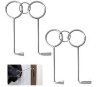 Kit de Crochetage Universel 4 Pièces, Outils en Acier Inoxydable pour Serrures, Idéal pour Zimmertüren, Serruriers, Urgences et S