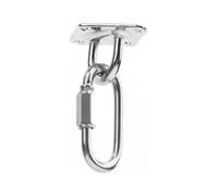 Kit de crochets pivotants for montage au plafond en acier inoxydable 304 | Argent for balançoire hamac, sac de boxe, yoga(Silver-4,M6)