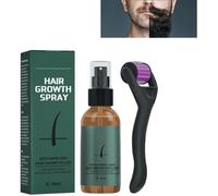 Kit De Croissance Barbe Homme,Huile Pousse Rapide,Dermaroller Barbe,Beard Roller,Hair Growth Sérum activateur de croissance barbe