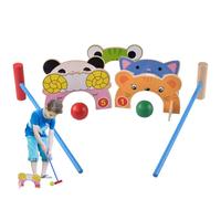 Kit de Croquet Amusant pour - Jeux de pelouse Amusants pour Filles - Kit de Croquet pour - Jeu de Croquet Animal Amusant - Jeux d'extérieur légers pour Anniversaire, Noël