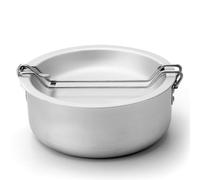 Kit de Cuisine de Camping Portable Kuuleyn Kit Cuisine d'extérieur | pour la cuisine en randonnée 1,4 L | Construction en aluminium oxydé |Poignées pliables |Ajustement multi-sources de chaleur