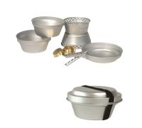Kit de cuisine MIL-TEC en aluminium - 2 casseroles 1 poêle 1 réchaud