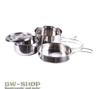KIT DE CUISINE MILITAIRE EN ACIER INOXYDABLE 4-8 PCS VAISSELLE D'EXTÉRIEUR BW...