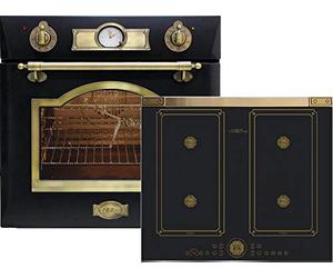 Kit de Cuisinière Autark Kaiser Empire - Four Encastrable Eh 6355Em + Plaque à Induction 60 cm 6745 FI AD - Tournebroche Rotative - Auto-Nettoyage