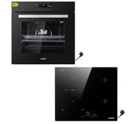 Kit de cuisson autonome | Four encastrable | Plaque de cuisson à induction | Plaque de cuisson à induction avec fiche | Minuterie Flexzone | Sécurité enfant | Grill | Air chaud | Fonction Air Fry | 14