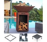 Kit de cuisson Brasero AUVERGNAT - MINI CEVENOL Carré 59 cm - Accessoire Cuisson Brasero Plancha Barbecue