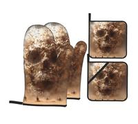 Kit de cuisson exquis Extreme Chase pour cuisine et extérieur Gants de barbecue Maniques avec cordon