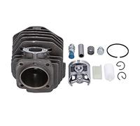 Kit de Culasse de Remplacement pour Tronçonneuse, 45mm, Composants de Moteur Durables en Alliage D'aluminium à Haute Teneur en Silicium