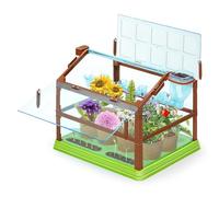 Kit de Culture de Plantes pour Enfants, kit Culture Plantes pour Enfants avec système d'irrigation, Jardinage éducatif pour garçons et Filles, sans graines ni Terre, Conception à Deux étages