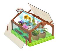 Kit de Culture de Plantes pour Enfants, kit Culture Plantes pour Enfants avec système d'irrigation, Jardinage éducatif pour garçons et Filles, sans graines ni Terre, Conception à Un Seul étag