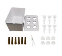Kit de culture d'eau d'intérieur avec technologie d'auto-arrosage pour la culture d'herbes dans les appartements et les espaces limités (blanc, 1 ensemble)