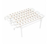 Kit de culture hydroponique à 1 couche avec 54 sites de plantation | Kit de culture hydroponique en PVC-U, tuyau de 50 cm, 102 x 62 x 35 cm, systèmes de culture de plantes sans terre, herbes