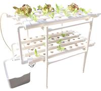 Kit de culture hydroponique, conception à deux couches, système d'irrigation automatique, 72 trous