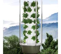 Kit De Culture Hydroponique, Jardin Vertical avec Lampe De Culture, Tour De Culture Hydroponique Réglable, 20/28/36 Plantes, Système De Jardinage D'intérieur Intelligent 5LayerLED