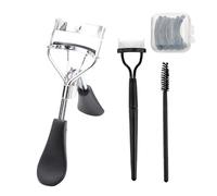 Kit de curlers pour cils - Peigne séparateur - Brosse à sourcils - Tampons de recharge en silicone pour cils naturels - Outil de maquillage des yeux