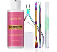 Kit De Cuticle Remover - 180ml Crème Remover De Cuticules, Coupe Cuticule, Pince Cuticule, Repousse-Cuticules, Stylo À Huile Pour Cuticules Et Tampons De Coton, Pour Soins Manucure Pro Et Diy