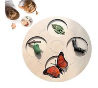 Kit de Cycle | Plateau Puzzle Cycle pour,Jeu éducatif Interactif pour Explorer la Métamorphose de Poule et Papillon pour Petits