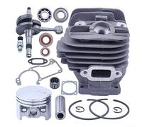 Kit de cylindre Big Bore 44,7 mm avec valve de décompression pour tronçonneuse MS260 026 Pro, ensemble de joints de carter de moteur en acier et joint d'huile pour reconstruction du moteur