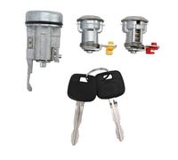 Kit de cylindre de serrure de porte avec interrupteur d'allumage, barillet de serrure de porte avant durable de haute sécurité avec 2 clés de remplacement pour les modèles FJ FZJ