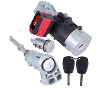 Kit de cylindre de serrure de porte de voiture avec 2 clés côté conducteur compatible pour Renault compatible pour Kangoo II Master III 806012544R