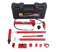 Kit de Cylindre hydraulique - Cric hydraulique Portable 4/10/12 t | Kit de réparation de cadre de voiture avec étui de rangement pour réparation de voiture, réparation de cadre, atelier